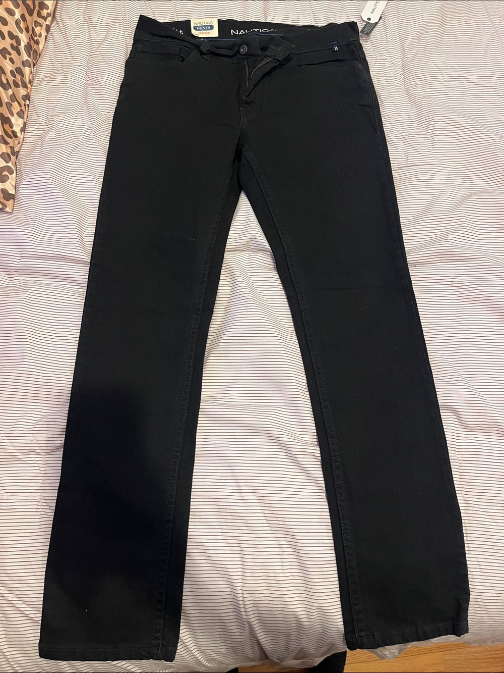 Nautica Black Straight Leg Pants